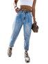 Thin women's jeans straight leg pants - ROUTINE FASHION